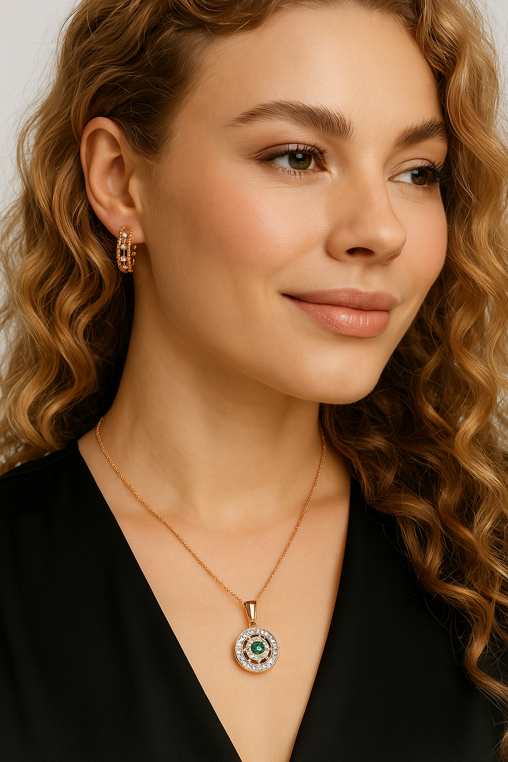 GOLDEN FLAMINGO — jewelry portrait