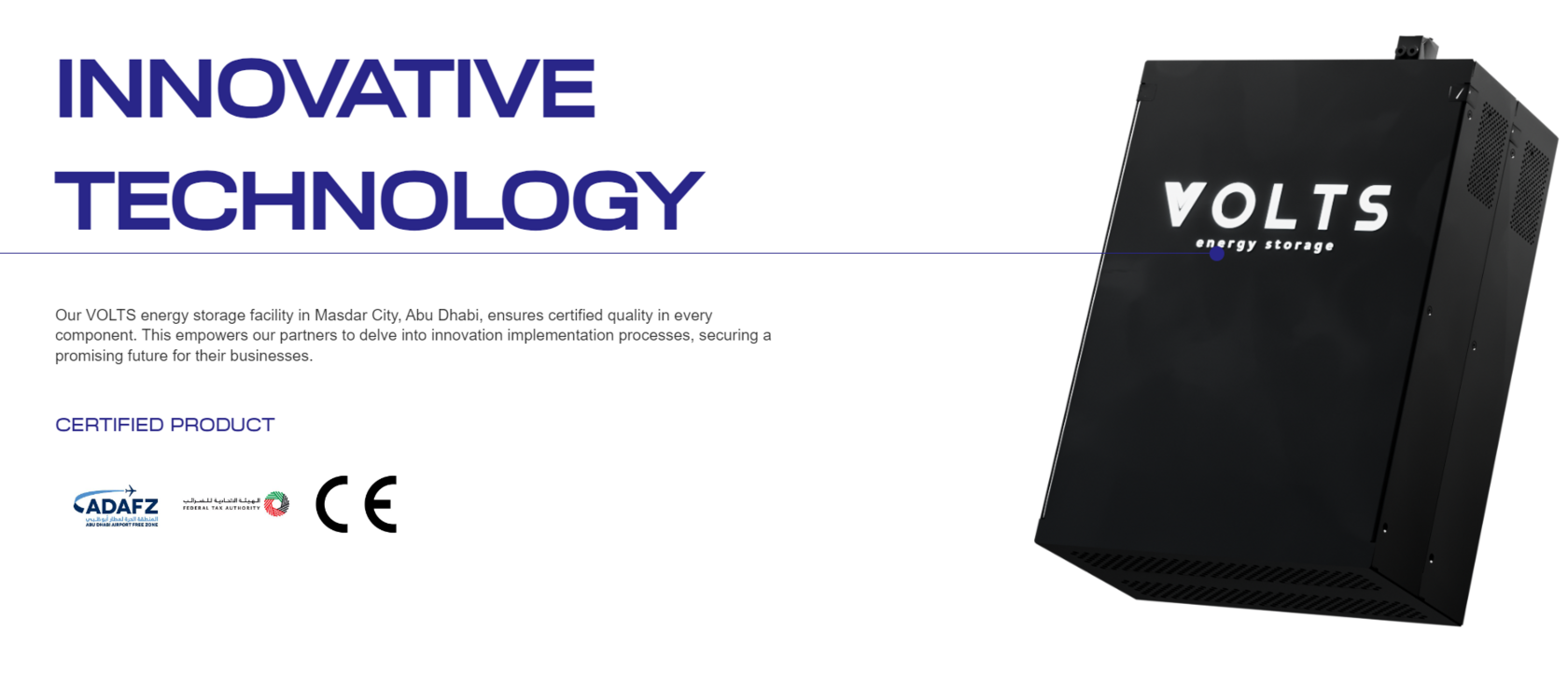 VOLTS UAE — website and campaign screen