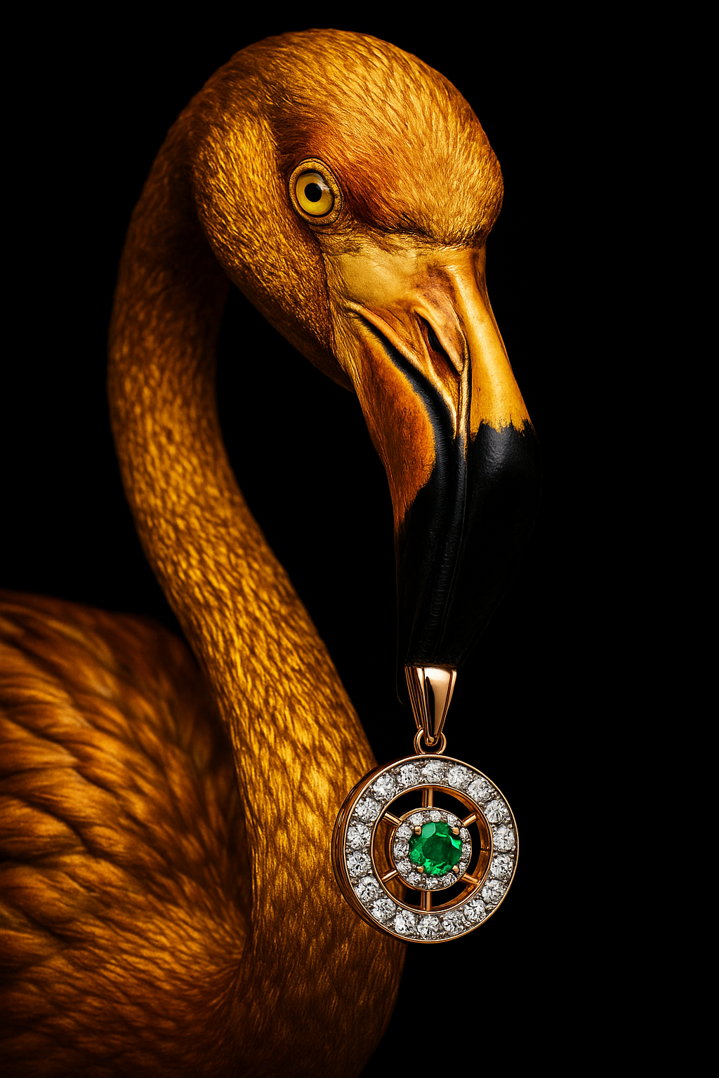 GOLDEN FLAMINGO — jewelry editorial