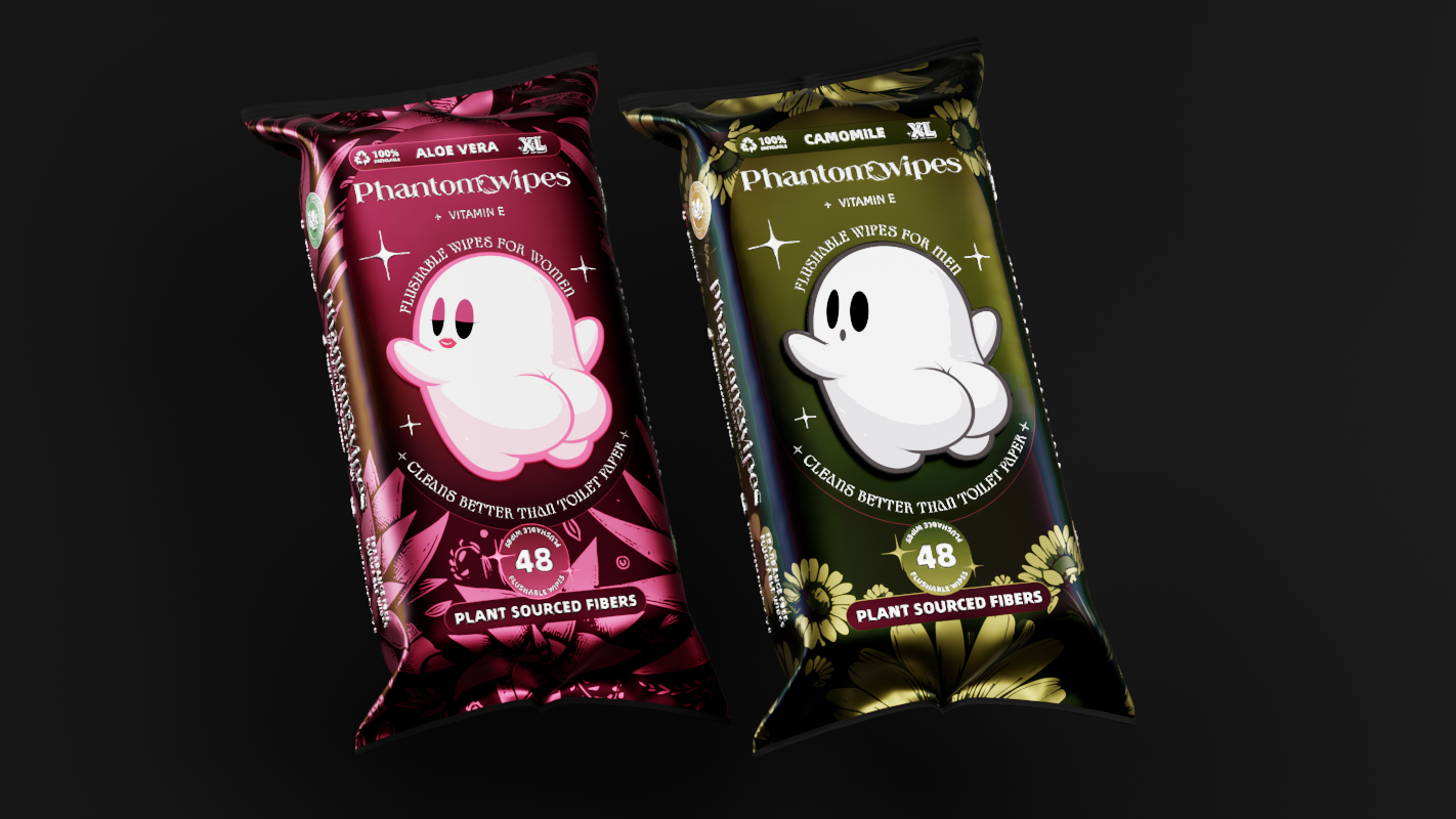 PHANTOM WIPES — wet wipes packaging